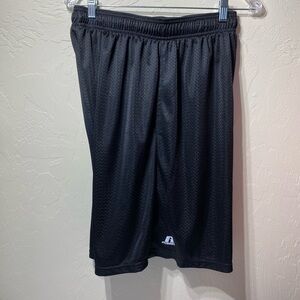 Russell Athletic Mens Shorts Sz L Black